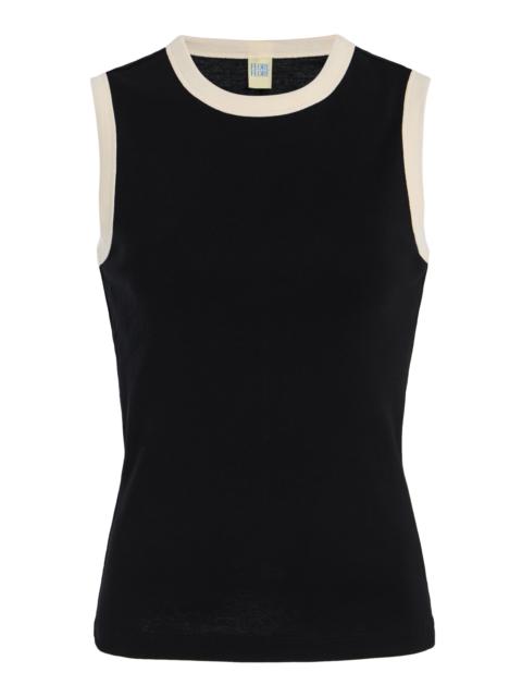 FLORE FLORE Exclusive Riviera Esme Cotton Tank Top black