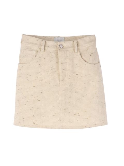 Longchamp Skirt Ivory - Tweed