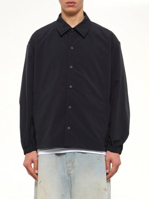 vowels Blur Coach Jacket in Black