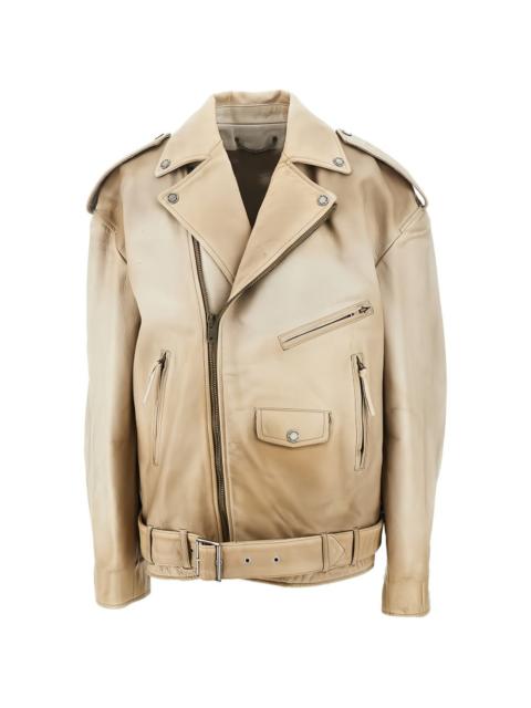 Golden Goose zip-fastening leather jacket