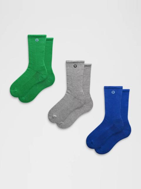 lululemon Unisex Daily Essential Crew Socks *3 Pack