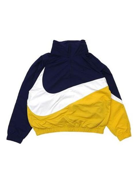 Nike Nike ANORAK WOVEN Jacket YELLOWNAVY 'Blue Yellow White' AT4489-417