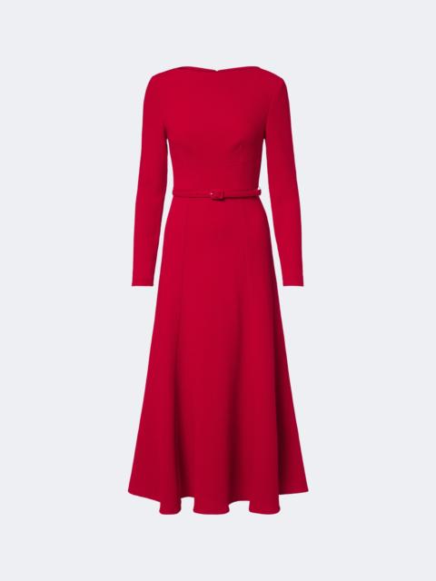 ROLAND MOURET Wool crêpe cocktail dress