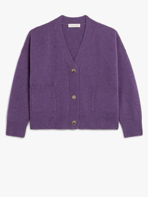 Mackintosh KELLE PURPLE WOOL CARDIGAN