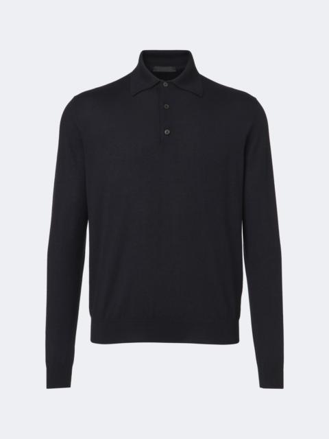 Prada Cashmere and silk polo sweater