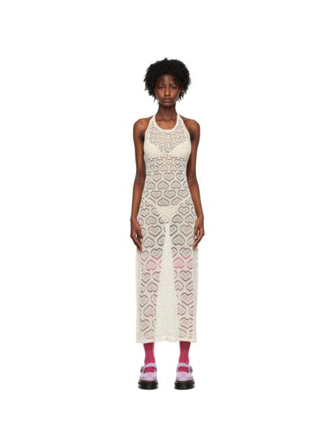 MARCO RAMBALDI SSENSE Exclusive Off-White Heart Maxi Dress