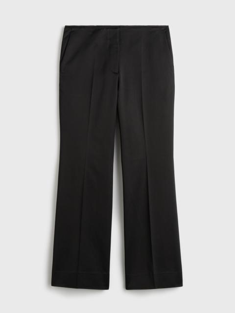TOTEME Kick flare raw-edge trousers black