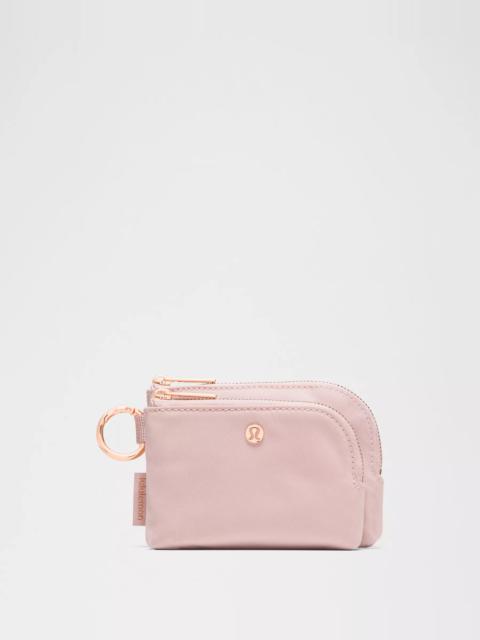lululemon Double Zip Clippable Card Pouch