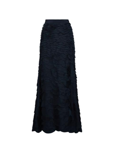 TWP Everlasting Love cascading-effect maxi skirt