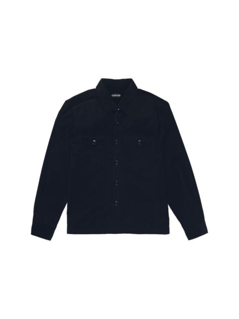 button-down corduroy shirt jacket