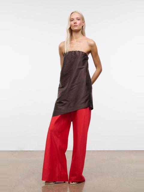 STAUD STAUD STROLL SILK PANT RED ROSE