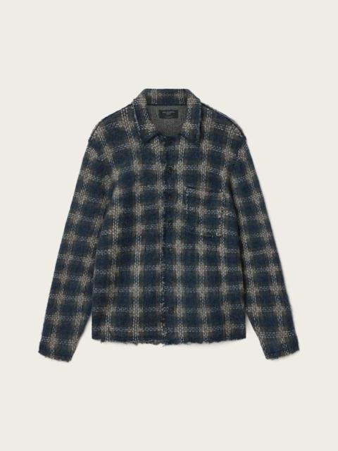ALLSAINTS MENARD WOOL BLEND BUTTON DOWN CARDIGAN