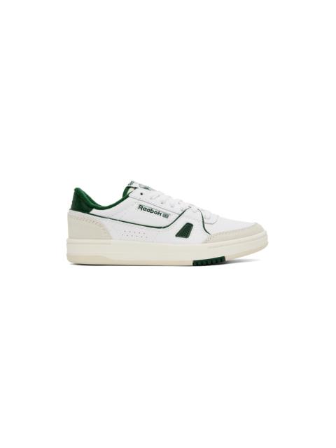 White & Green Lt Court Sneakers