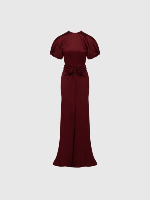 Victoria Beckham Isabella Gown In Burgundy