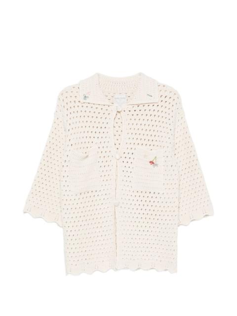forte_forte crochet-knit cardigan