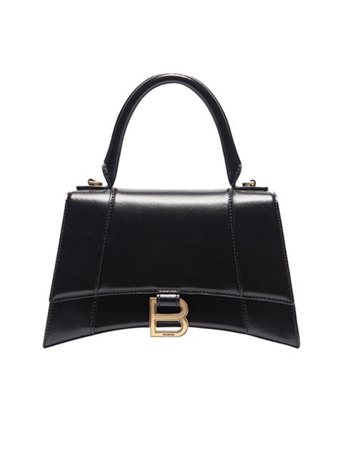 BALENCIAGA Hourglass XS Top Handle Bag in Black