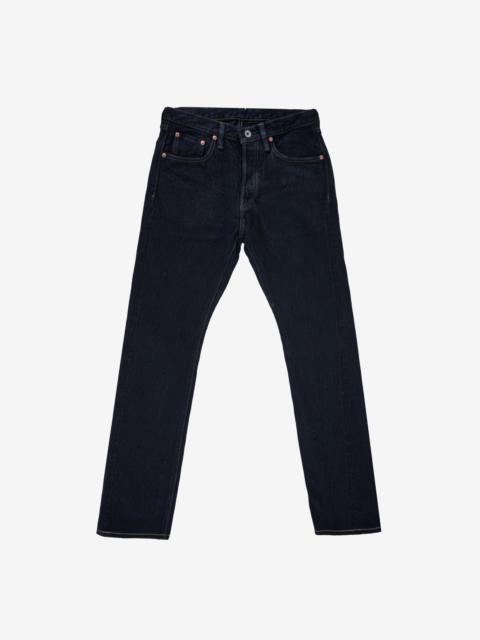 Iron Heart IH-555S-SLBod 16oz Slubby Selvedge Denim Super Slim Cut Jeans - Indigo Overdyed Black