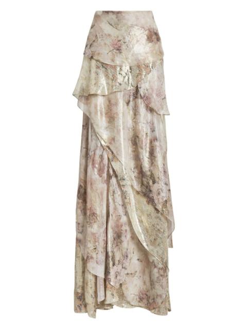 Ralph Lauren ruffled floral skirt