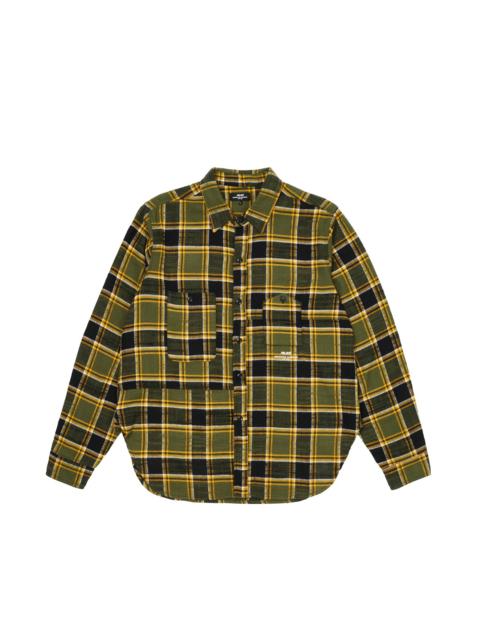 PALACE PALACE ENGINEERED GARMENTS PANEL CHECK WORK SHIRT OLIVE