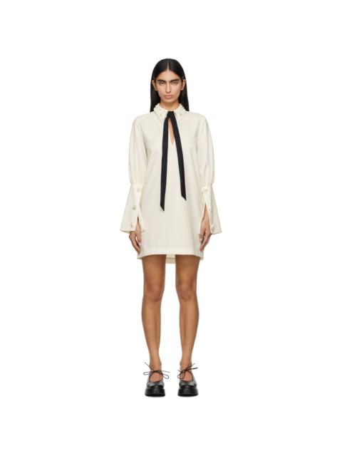 KIKA VARGAS White Malala Minidress | REVERSIBLE
