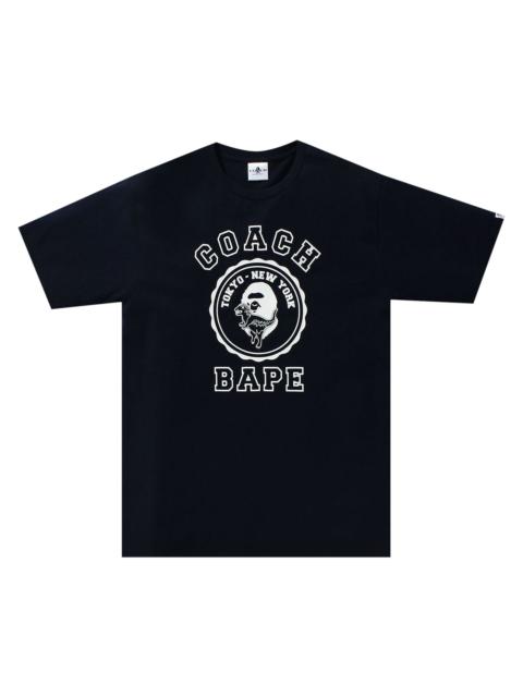 A BATHING APE® BAPE x Coach College Tee 'Black'
