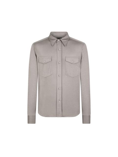 SILK COTTON BLEND SHIRT