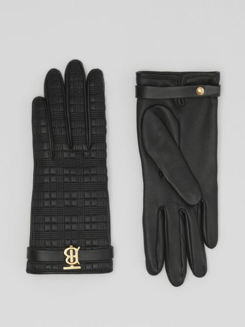 Burberry Cashmere-lined Quilted Lambskin Gloves