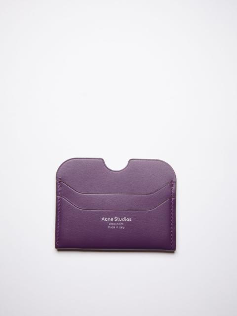Acne Studios Leather card holder - Violet purple