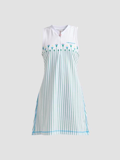 CASABLANCA Women's Floral Stripe Tennis Mini Dress - Sporty Floral Stripe