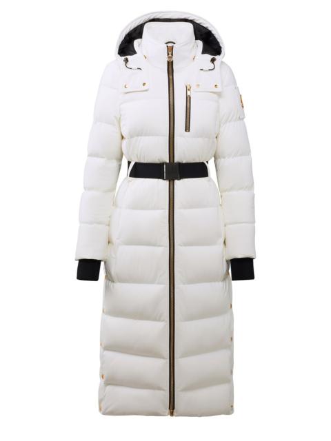 MOOSE KNUCKLES logo-appliquÃ© belted padded coat