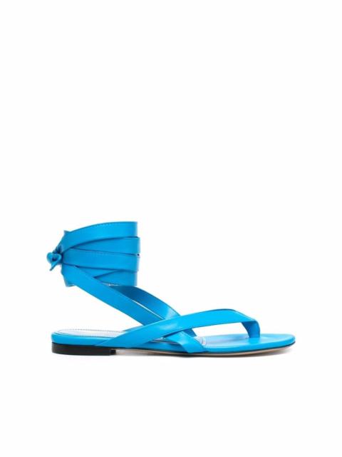 THE ATTICO Beth flat thong sandals