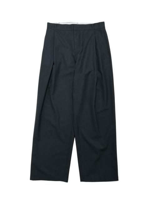 AMOMENTO Wool Stripe Martine Pants Black