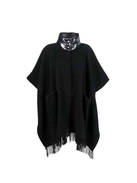 Herno panelled wool-cashmere blend cape