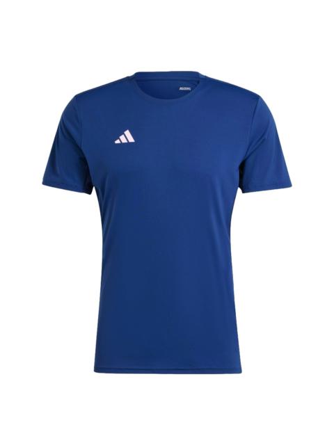 adidas Adizero Essentials Running T-shirt Asia Sizing 'Dark Blue' IN1158