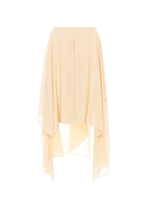 Chloé FLUID VOLANT SHORTS IN SILK GEORGETTE