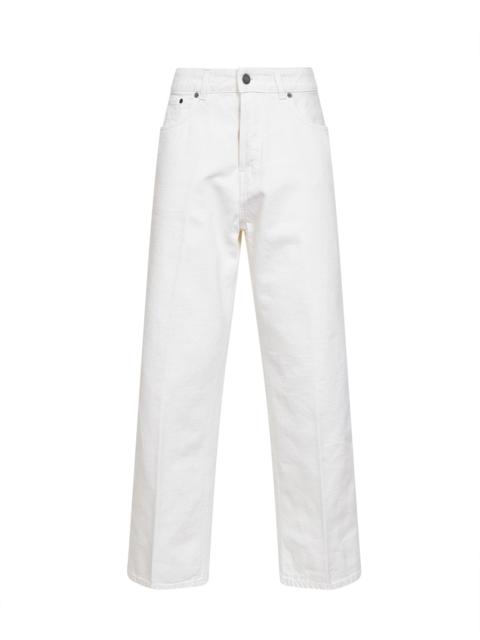HAIKURE Off white cotton denim Betty cropped jeans