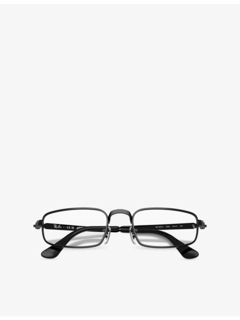 Ray-Ban RB3927V Rectangle-Frame Metal Optical Glasses