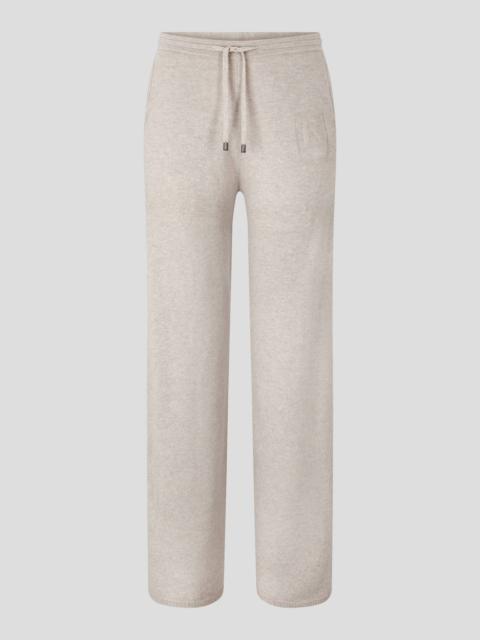 BOGNER CRISTIN KNITTED PANTS IN BEIGE MELANGE