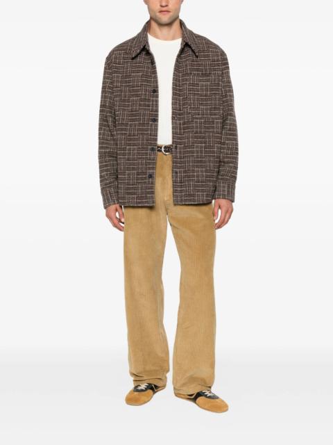 A.P.C. A.p.c. Checked Wool-blend Shirt