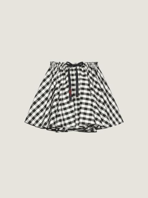 Givenchy MINI PLEATED SKIRT IN CHECKED COTTON