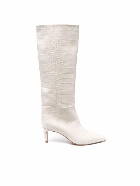 PARIS TEXAS croc-effect stiletto boots