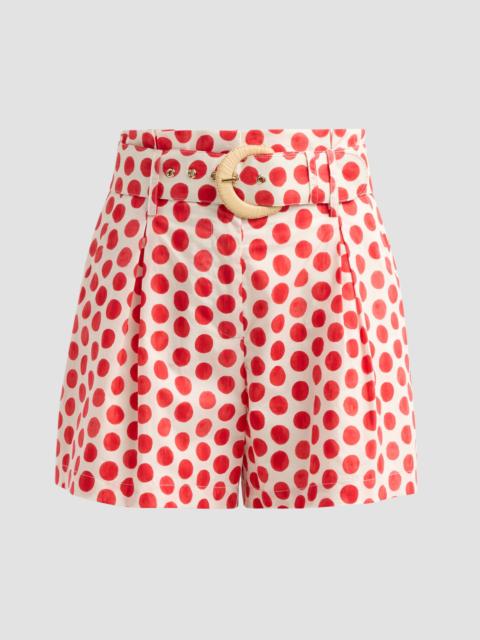 Cara Cara Women's Palmer Shorts - Celeste Spot Red