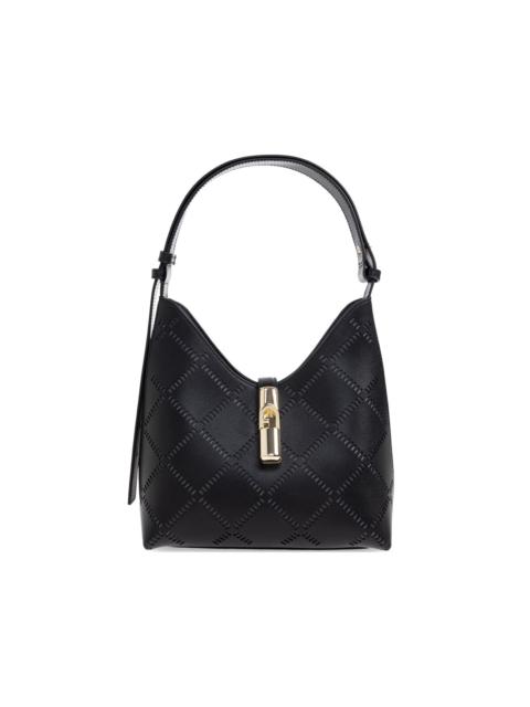 FURLA Goccia gold-tone padlock tote bag