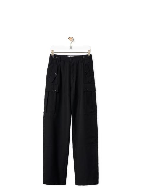 Loewe Cargo pocket trousers in wool
