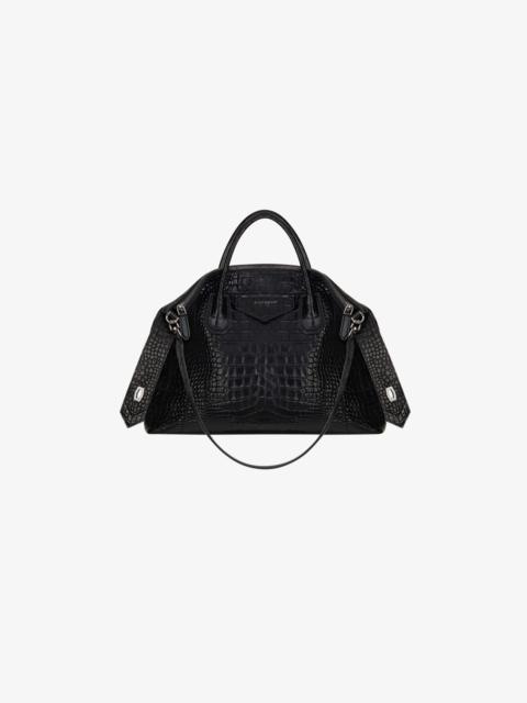 Givenchy Medium Antigona Soft bag in crocodile effect leather