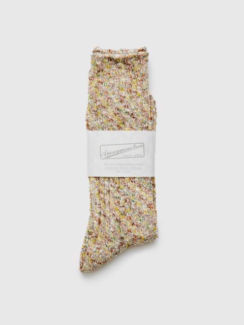 ANONYMOUSISM Homespun Yarn Crew Sock in Grassland