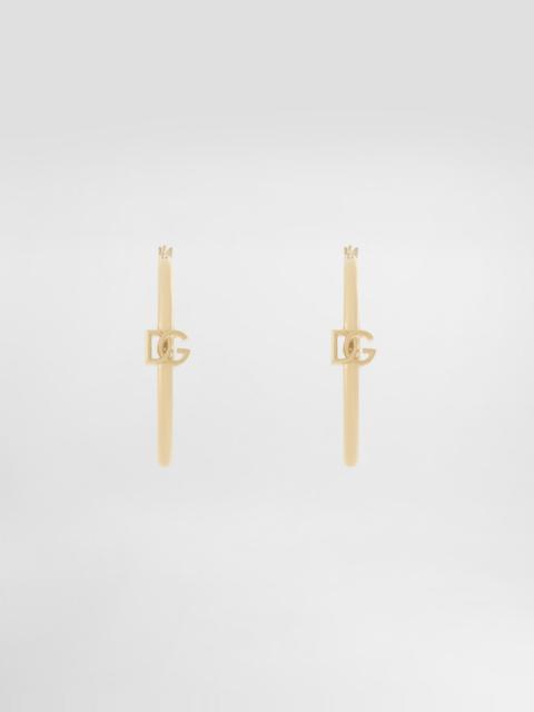 Dolce & Gabbana DG 로고를 가진 Creole 귀걸이