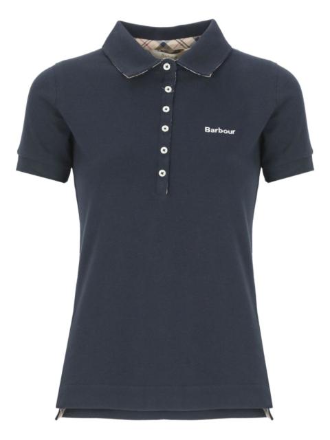Barbour six-button embroidered-logo polo shirt