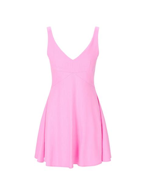STAUD Women's Madison Linen-Blend A-Line Minidress - Orchid