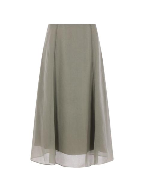 Brunello Cucinelli A-line midi skirt